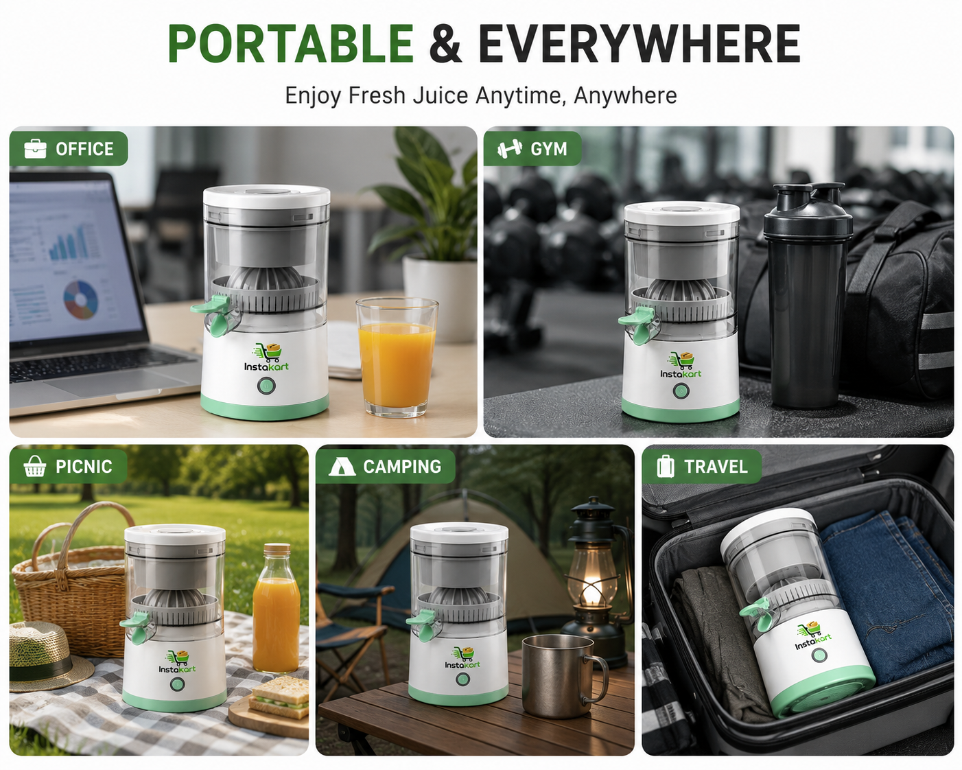 Electric USB Rechargeable Citrus Juicer