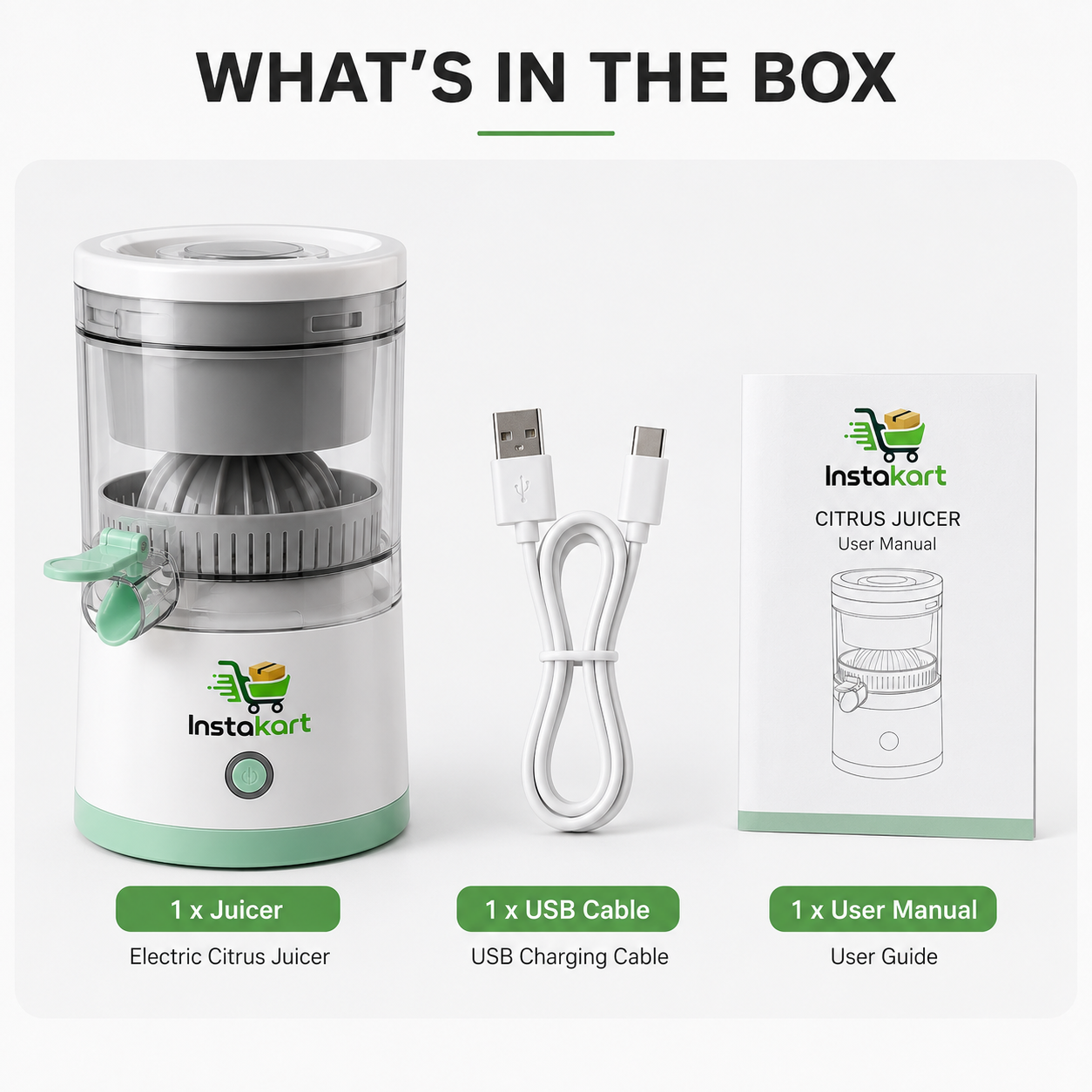 Electric USB Rechargeable Citrus Juicer